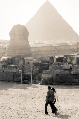Sphinx and Pyramid, Giza, Egypt